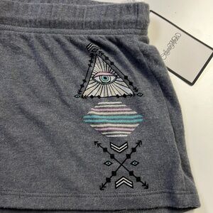 Lauren Moshi Grey Fleece Short Shorts